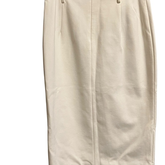 White House Black Market white Ivory Button-Front Skirt - Picture 11 of 16